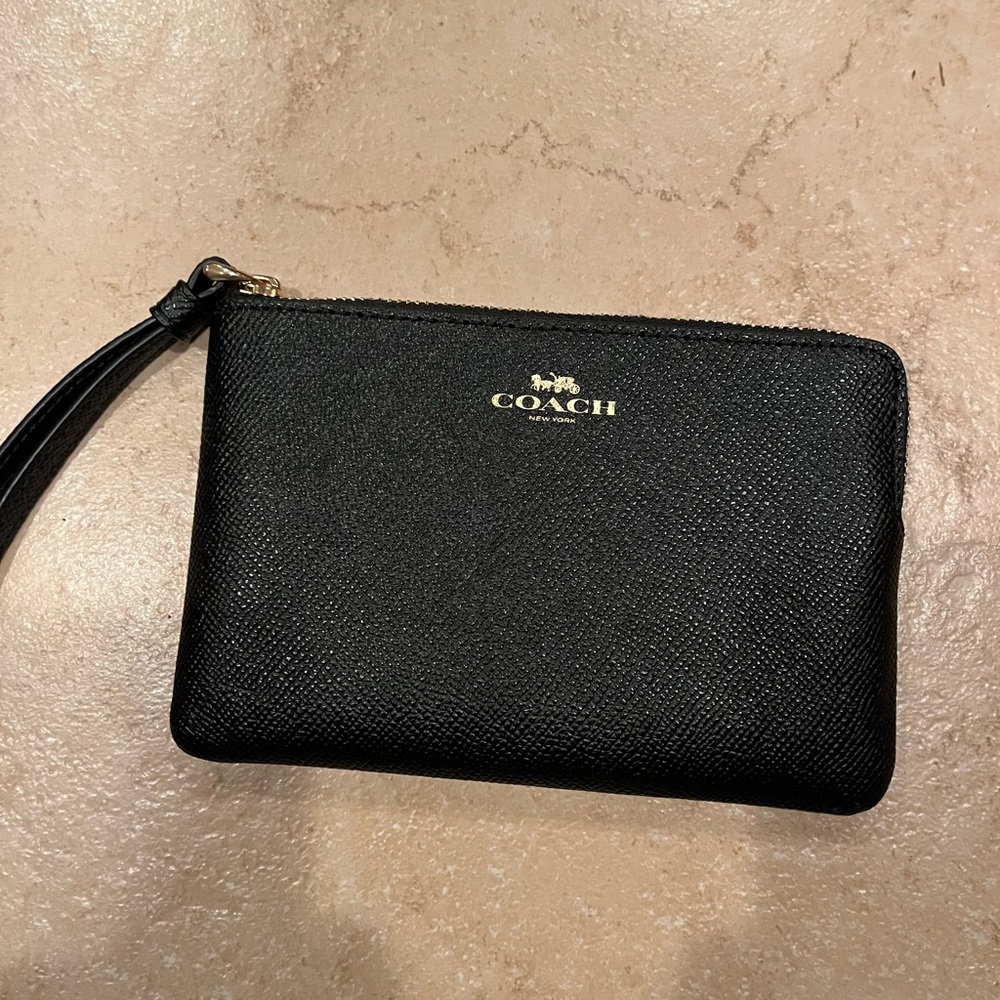 Black brand new coach wristlet